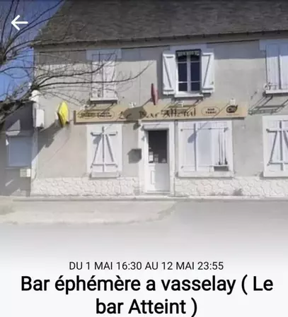 Bar éphémère bar'atteint Vasselay